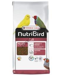 Nutri Bird C15 - Храна на гранули за канарчета, тропически и европейски финки, 3 кг.